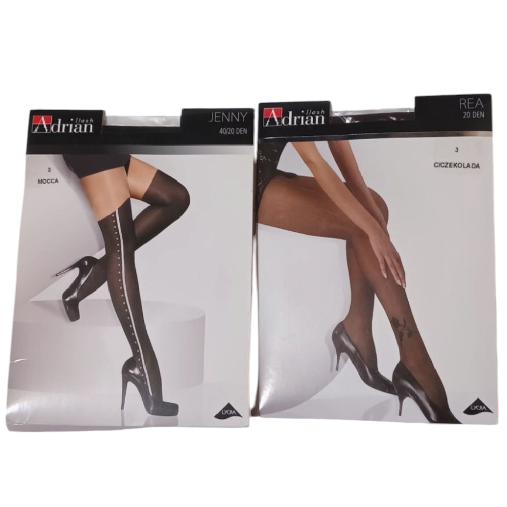 Women's Adrian Jenny mocca and Rea chocolate pantyhose/Tights